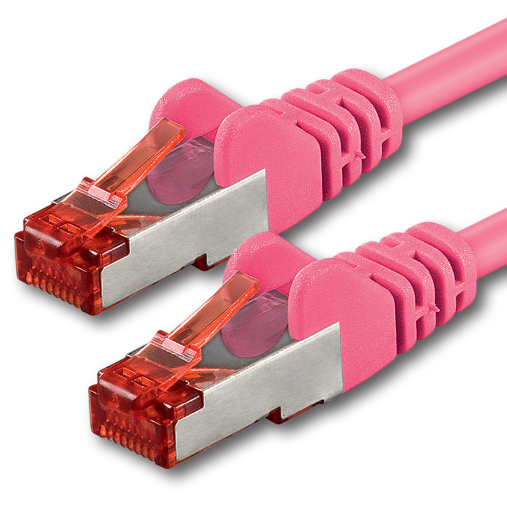 1x 1m - CAT.6 - Netzwerk- Patch- Ethernet- Lan- Kabel RJ45 - Magenta - für Switch, Router, Homeoffice 1x 1m - CAT.6 - Netzwerk- Patch- Ethernet- Lan- Kabel RJ45 - Magenta - für Switch, Router, Homeoffice