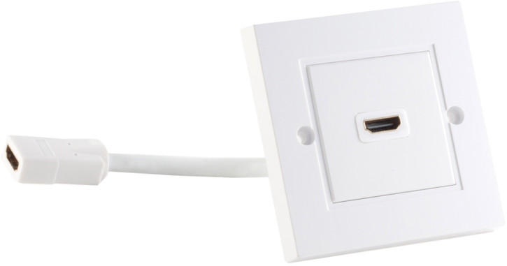 HDMI Wanddose 1-fach mit Kabel, 4K