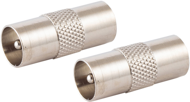 Koaxial-Übergangsstück, Stecker auf Stecker Metall
