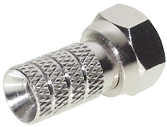 F-Stecker, 4,0mm, VE 5 Stück