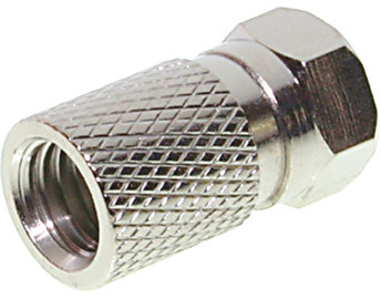F-Stecker 7,5, mit großer Mutter
