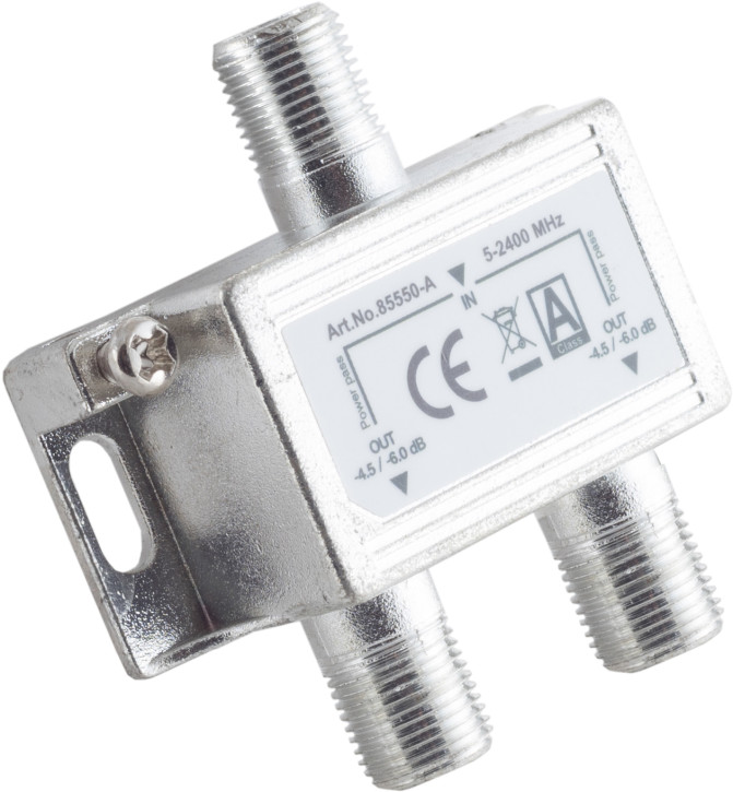 F-Serie, Stammverteiler2-fach, 5-2400 MHz DC 85dB
