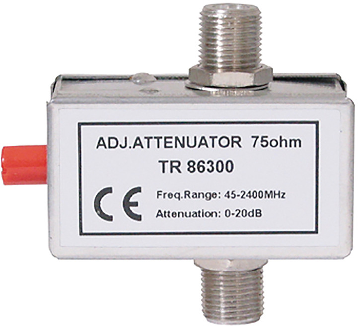 SAT-Dämpfungsregler, 45-2400MHz 0-20dB F-Technik