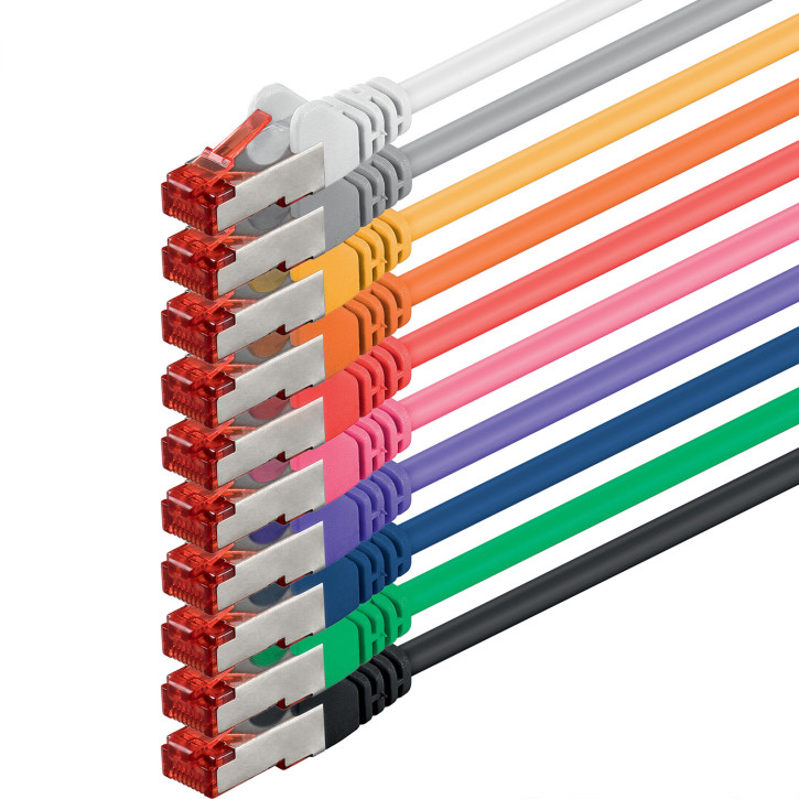 10x 1m - CAT.6 - Netzwerk- Patch- Ethernet- Lan- Kabel RJ45 - 10 Farben - für Switch, Router, Homeoffice 10x 1m - CAT.6 - Netzwerk- Patch- Ethernet- Lan- Kabel RJ45 - 10 Farben - für Switch, Router, Homeoffice