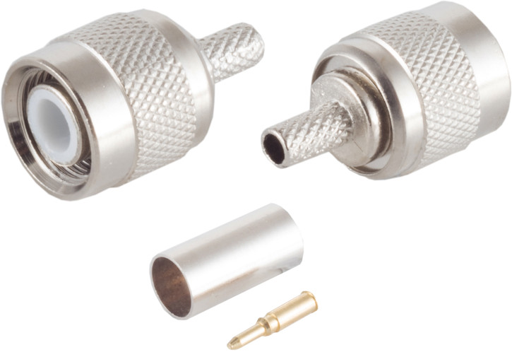 TNC - Stecker, RG 58 U, crimpen